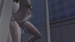 play Anime 3D Yuri Hentai: La sesión de sexo con una novia alienígena termina en el baño