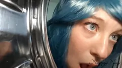 play Curvy Milf utknął w pralce, staje się kremowy