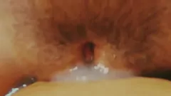 play Amateur Brunette's Hairy Pussy Creampie Cumshot