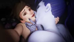 play Widowmaker e Tracer: intenso 3d hentai SFM Orgy