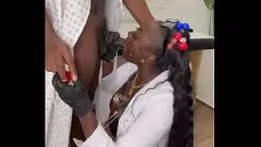 Play Dr. Throat and Her Ebony Patient: Extreme Blowjob with Cosplay