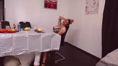 Play Watch as this busty teen amateur gets her freshly shaved pussy licked under the table in a public restaurant, featuring Feonixxx and Spicy Sharron in this real outdoor couple's reality porno.